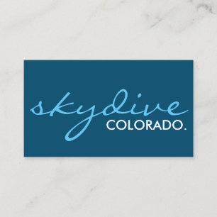 Skydivstellen. (Farbanpassbar) Visitenkarte