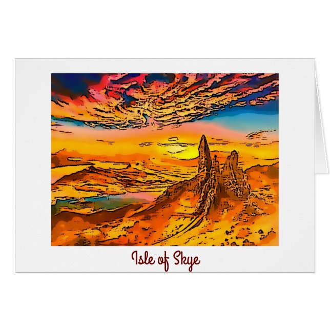 Skye alter Mann des Sturms Schottland (Vorderseite (Horizontal))