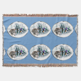 Skye Terrier Christmas Decke