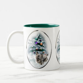 Skye Terrier Christmas Geschenke Zweifarbige Tasse
