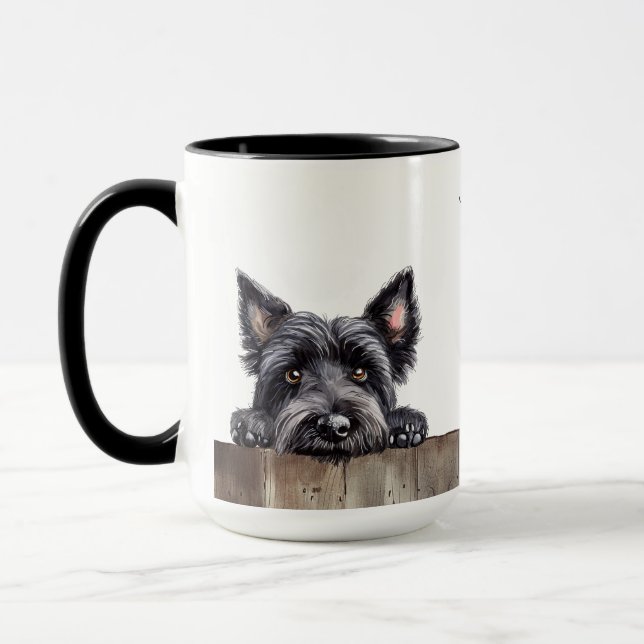 Skye Terrier Dog Tasse (Links)