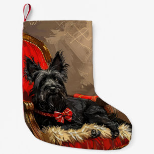 Skye Terrier Dog Weihnachtsfest Kleiner Weihnachtsstrumpf