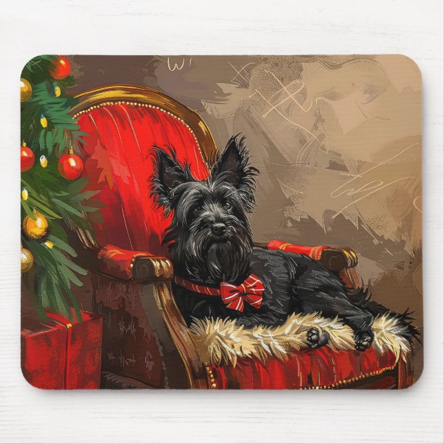 Skye Terrier Dog Weihnachtsfest Mousepad (Vorne)