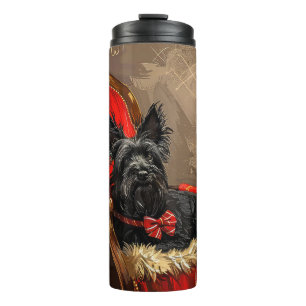 Skye Terrier Dog Weihnachtsfest Thermosbecher