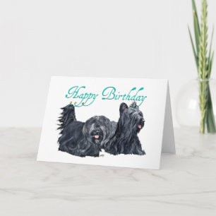 Skye Terrier Geburtstagskarten Karte