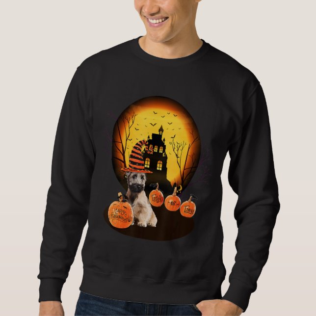 Skye Terrier Halloween For Kids Mom Dad Love Dog Sweatshirt (Vorderseite)