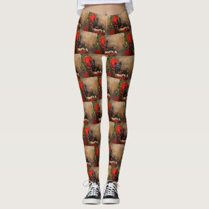Skye Terrier Hund Weihnachtsfestlich Leggings