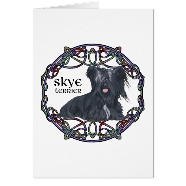 Skye Terrier in keltischer Knüpfarbeit (Vorne)