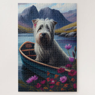 Skye Terrier on a Paddle: Ein Landschaftliches Abe Puzzle