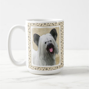 Skye Terrier Painting - Niedliche Original Dog Art Kaffeetasse
