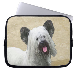 Skye Terrier Painting - Niedliche Original Dog Art Laptopschutzhülle