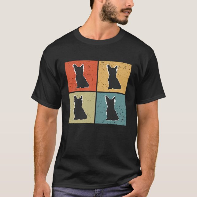 Skye Terrier Vintag 4 T-Shirt (Vorderseite)