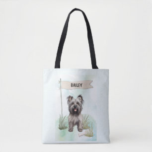 Skye Terrier Wasserfarben personalisierter Hund