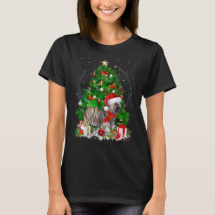 Skye Terrier Weihnachtsbaum Light Pajama Dog Xmas T-Shirt