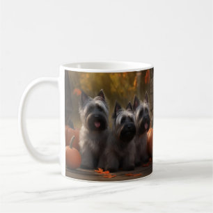 Skye Terrier Welpe Autumn Delight Pumpen Kaffeetasse