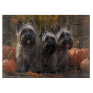 Skye Terrier Welpe Autumn Delight Pumpen Schneidebrett