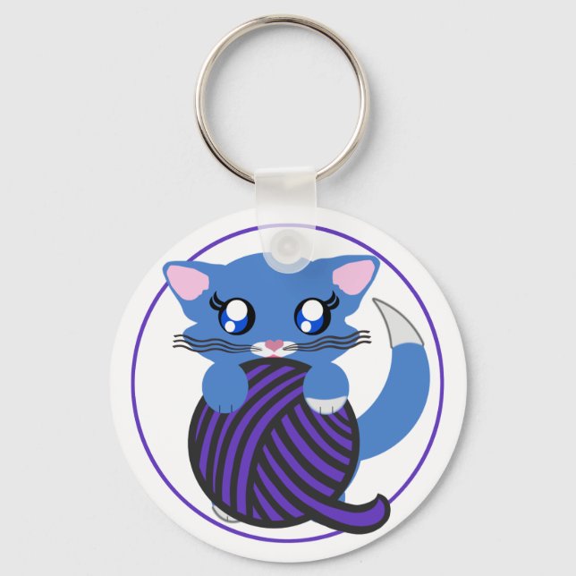 Skye Toon Kitty Kitten Schlüsselanhänger (Vorderseite)