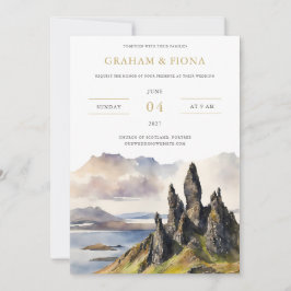 Skye Watercolor Invitation Einladung