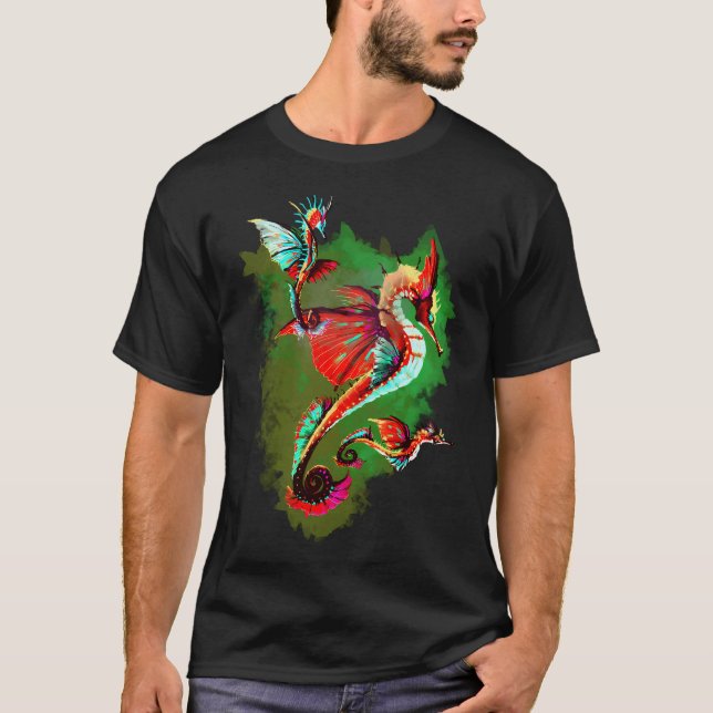 SkyHorses Rot T-Shirt (Vorderseite)