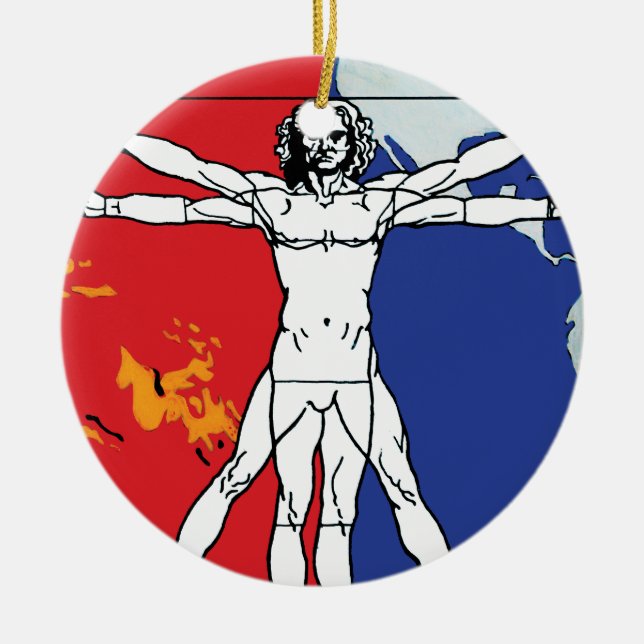 Skylab 2 Patch für die Mission des Vitruvian Keramikornament (Vorne)