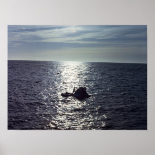 Skylab 4 Splashdown & Erholung Poster