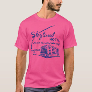 Skyland Hotel NC Retro Mitte Jahrhundert Ästhetik T-Shirt