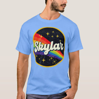 Skylar-Regenbogen im Space Vintag GrungeStyle T-Shirt