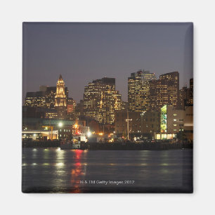 Skyline 4 Bostons, Massachusetts Magnet