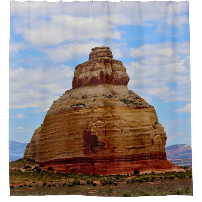 Skyline and Stone Duschvorhang (Vorderseite)