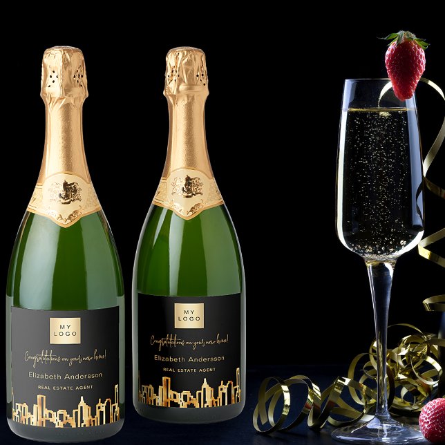 Skyline-Anwesen-Logo der Stadt Schwarzes Gold (Von Creator hochgeladen)