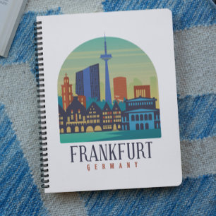 Skyline Architektur Frankfurt Deutschland Notizblock