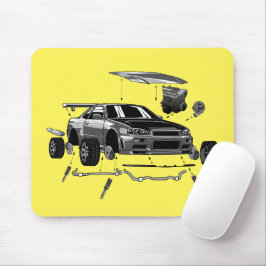 SKYLINE-ASSEMBLY R34 MOUSEPAD