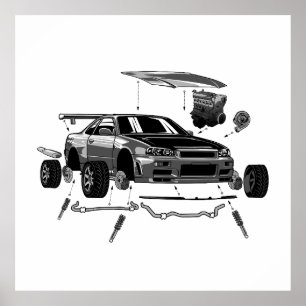 SKYLINE-ASSEMBLY R34 POSTER