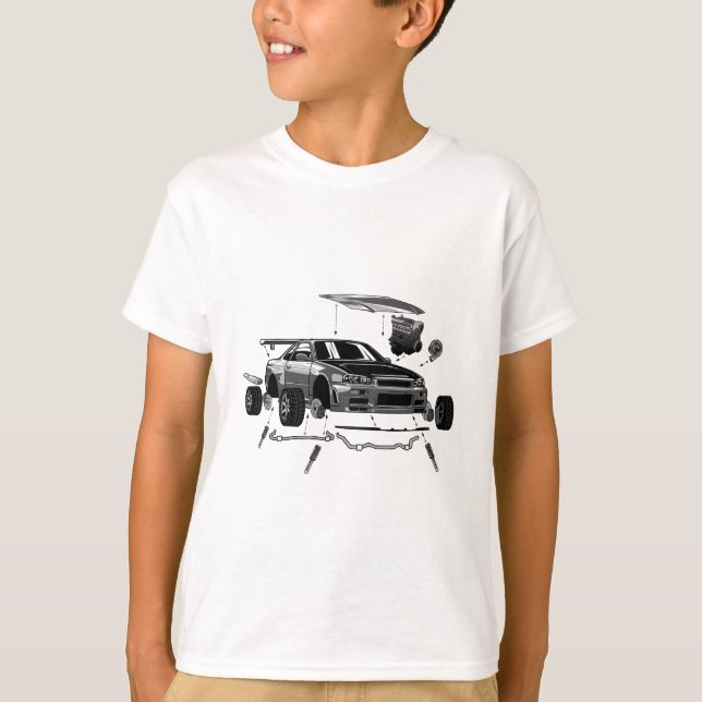 SKYLINE-ASSEMBLY R34 T-Shirt (Vorderseite)