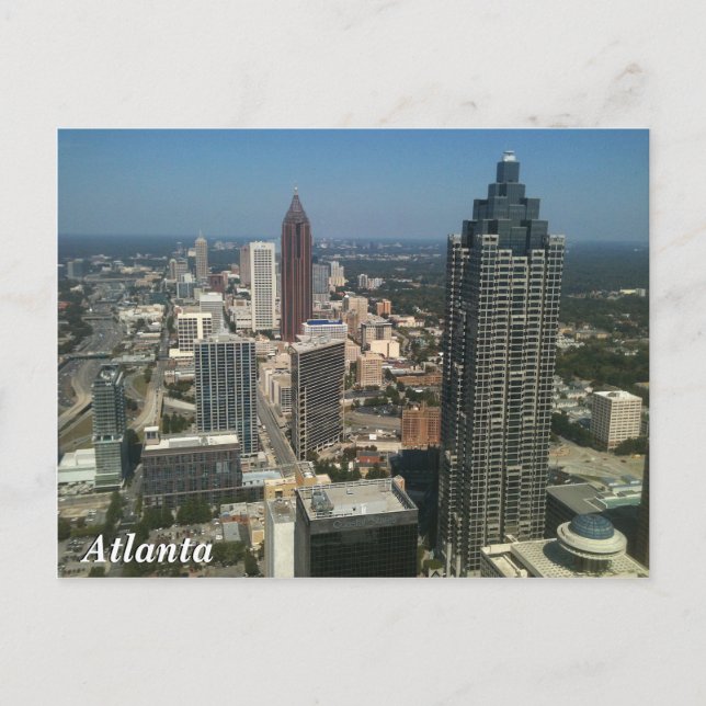 Skyline Atlanta Postkarte (Vorderseite)
