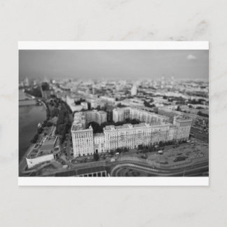 Skyline B&W Moskau Postkarte