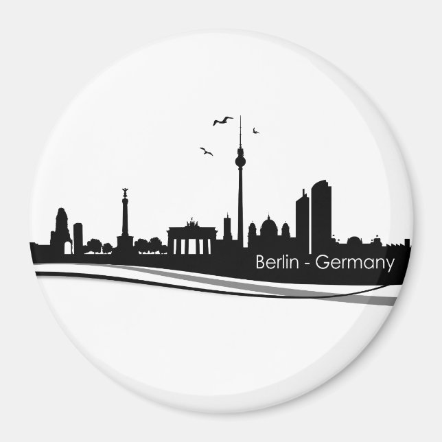 Skyline Berlin Magnet (Vorne)