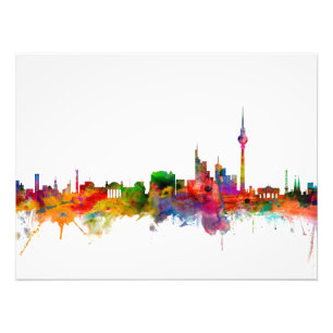 Skyline Berlins Deutschland Fotodruck