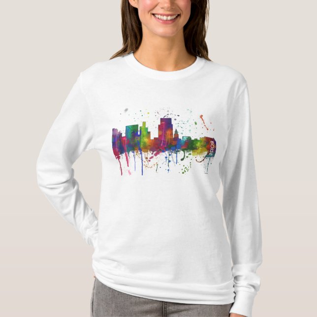 SKYLINE BOISE IDAHO T-Shirt (Vorderseite)