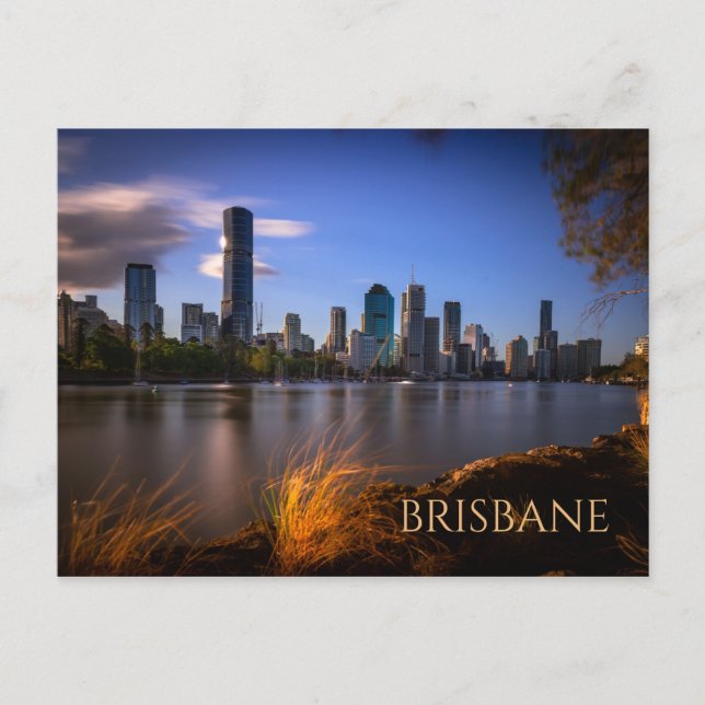 Skyline, Brisbane, Brisbane River, Australien Postkarte (Vorderseite)