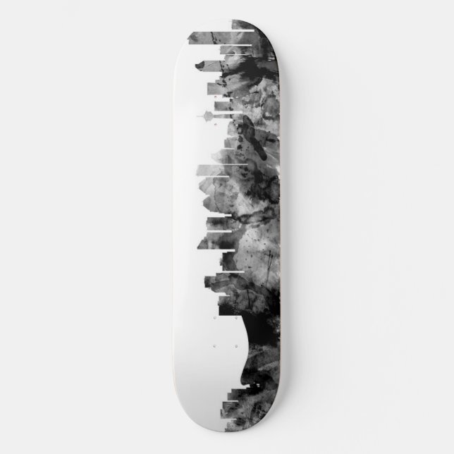 Skyline Calgarys Kanada Skateboard (Vorderseite)