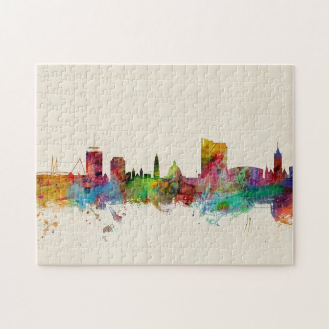 Skyline Cardiffs Wales Puzzle (Horizontal)