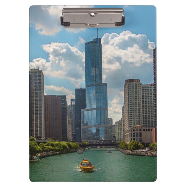 Skyline Chicago Klemmbrett (Vorderseite)