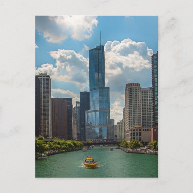 Skyline Chicago Postkarte (Vorderseite)