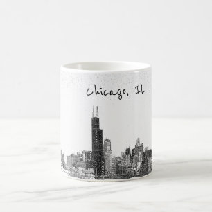 Skyline Chicagos, IL Tasse
