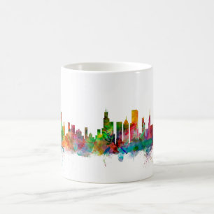 Skyline Chicagos Illinois Kaffeetasse