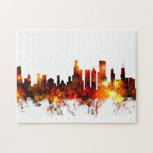 Skyline Chicagos Illinois Puzzle