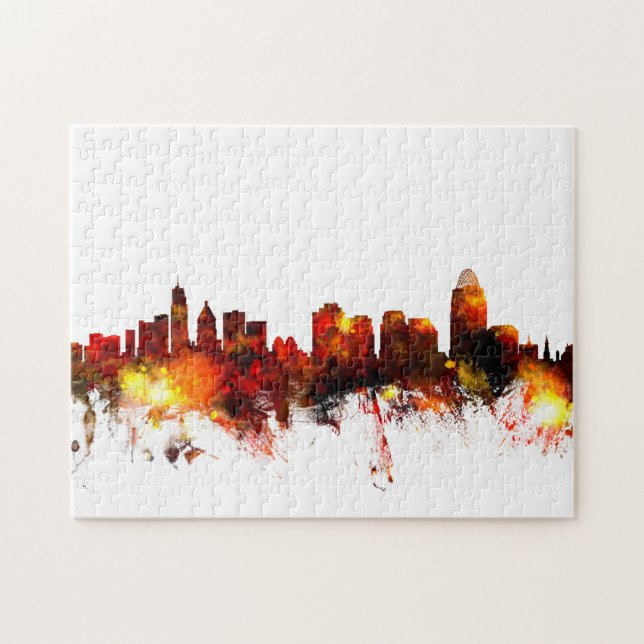 Skyline Cincinnatis Ohio Puzzle (Horizontal)