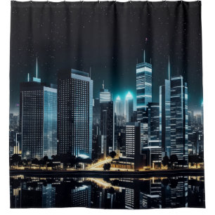 Skyline City Duschvorhang