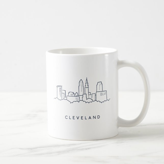 Skyline Clevelands Ohio Kaffeetasse (Rechts)